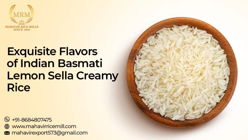 Indian Basmati Lemon sella Creamy rice